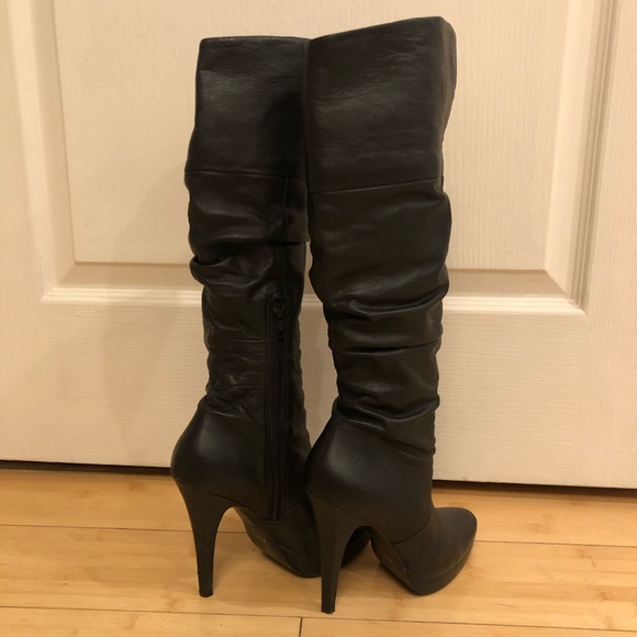Aldo Shoes - ALDO black leather knee length boots size 35